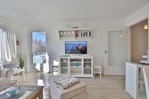 Télévision, lecteur de DVD, chaîne hi-fi
