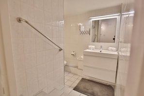 Shower, hair dryer
