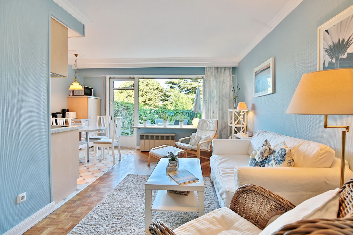 TV, DVD player, stereo