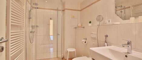Shower, hair dryer