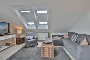 TV, DVD player, stereo