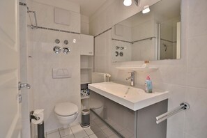Shower, hair dryer