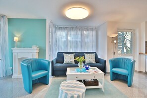 TV, DVD player, stereo