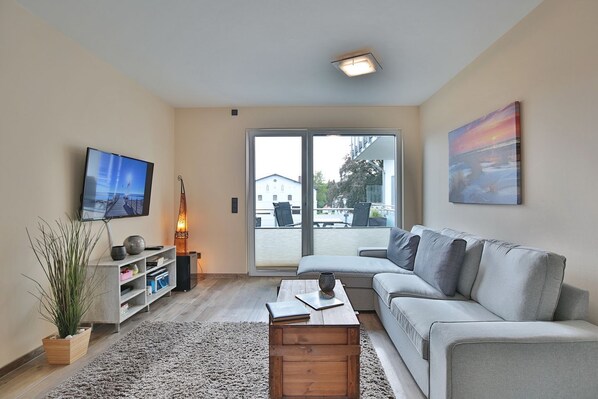 TV, DVD player, stereo