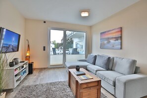 TV, DVD player, stereo