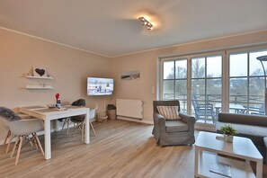 TV, DVD player, stereo