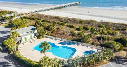 Oceanfront 1st Floor Condo with Community Pool & Fishing Pier! In Heart of IOP!