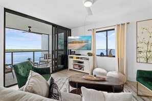 Smart TV, libri, biblioteca musicale, monitor per computer