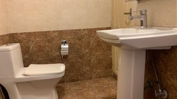 Free toiletries, slippers, towels