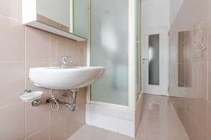 Douche, sĂšche-cheveux, bidet