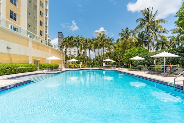A heated pool
