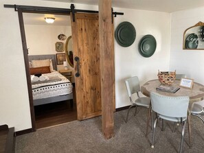 2 bedrooms, iron/ironing board, travel crib, WiFi