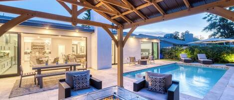 A heated pool