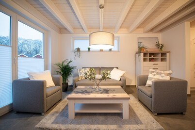 Vacation home in Seepark Nordhorn with sauna and fireplace