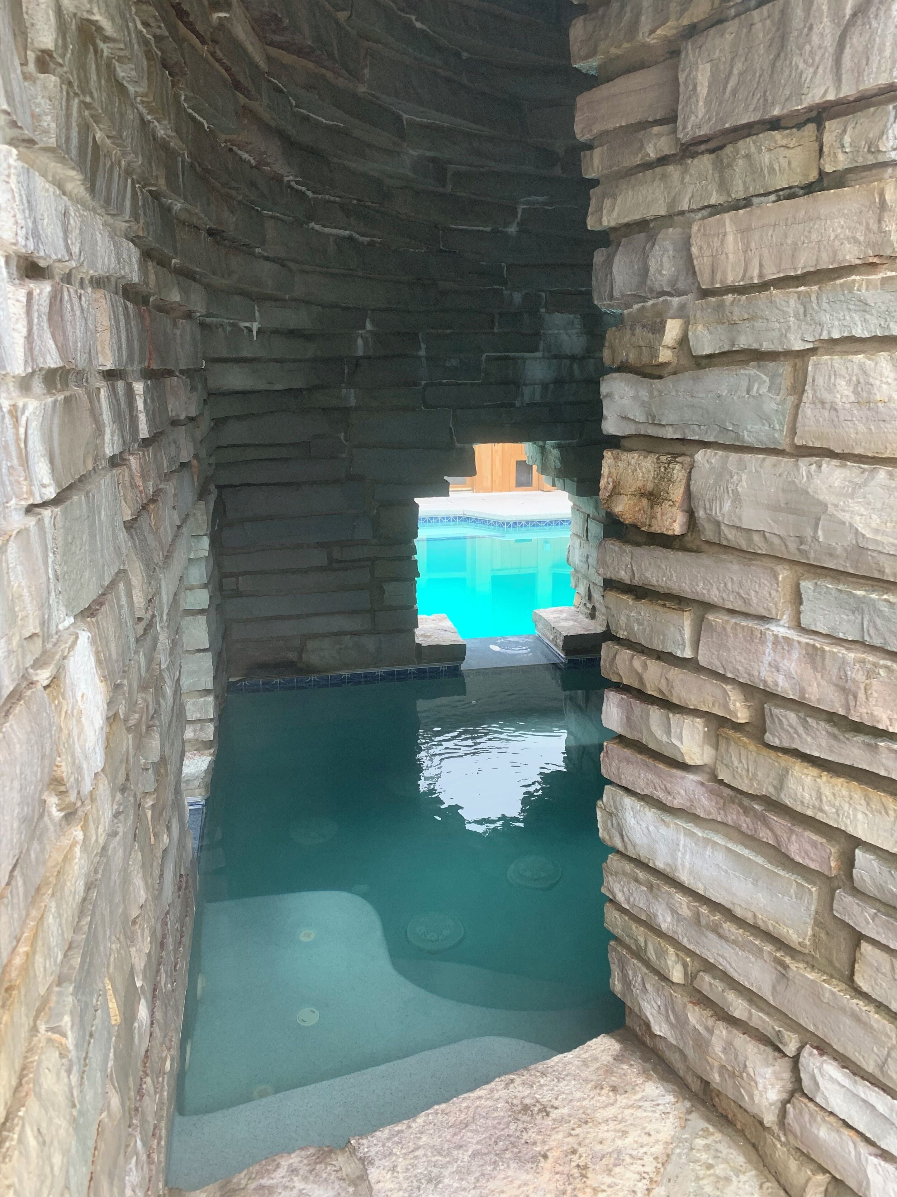 Piscine extérieure, piscine chauffée