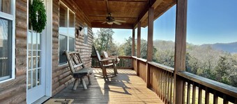 A two-bedroom mountain cabin with a priceless view