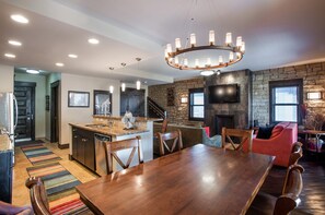 Interior - Village View, Townhouse | Fireplace at Parry Peak Lofts (Premium-Rated Condo 106) (Winter Park)