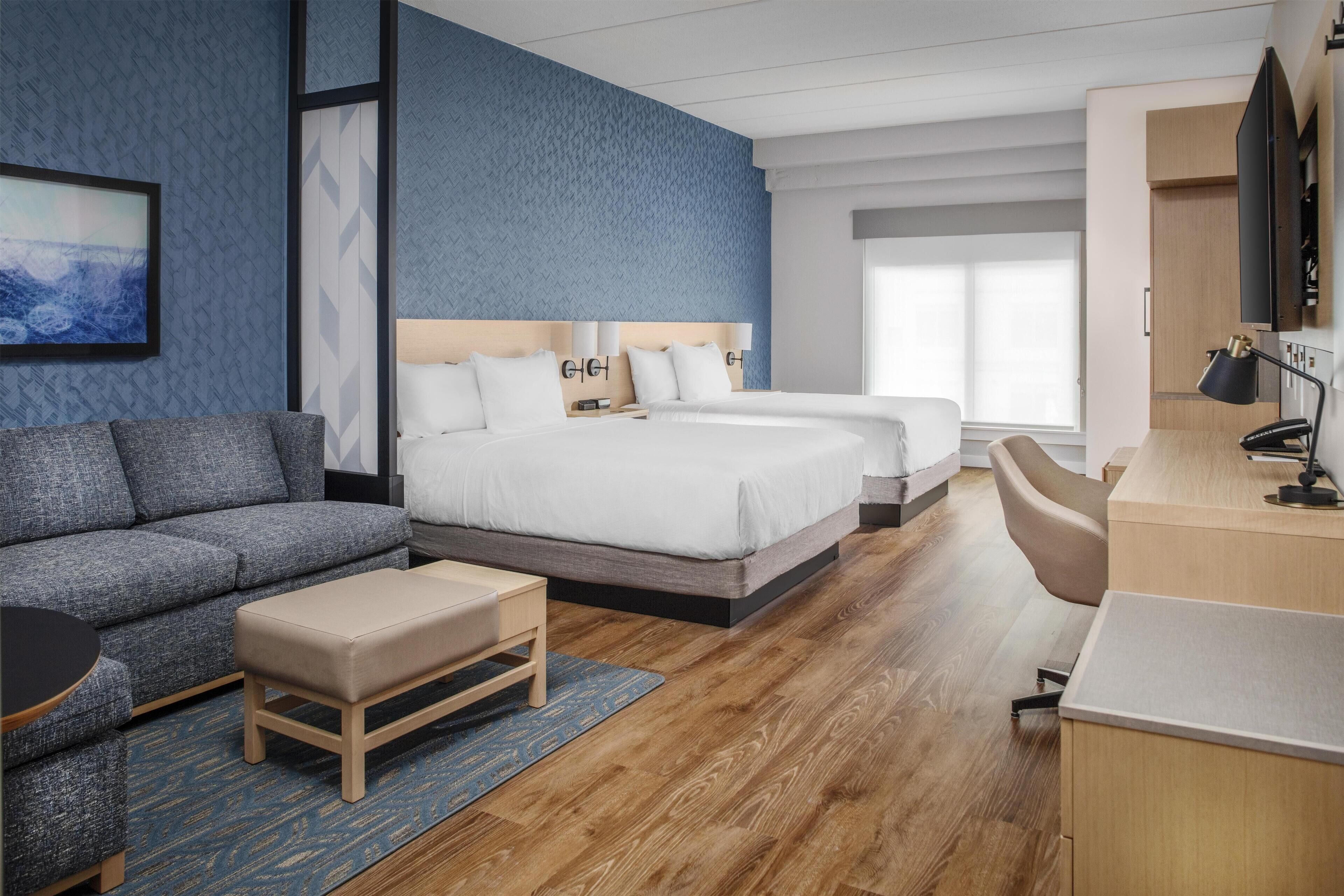 Caja de seguridad en la habitación, cortinas blackout y wifi gratis 