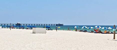 On the beach