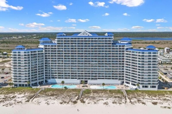 Exterior - Lighthouse 1207 - Premier Beach Front w Balcony - 2 King + Bunks -  3 pools (Gulf Shores)