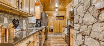 Charming, riverfront cabin with fireplace - dog-friendly
