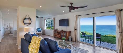 Télévision, lecteur de DVD, livres, chaîne hi-fi