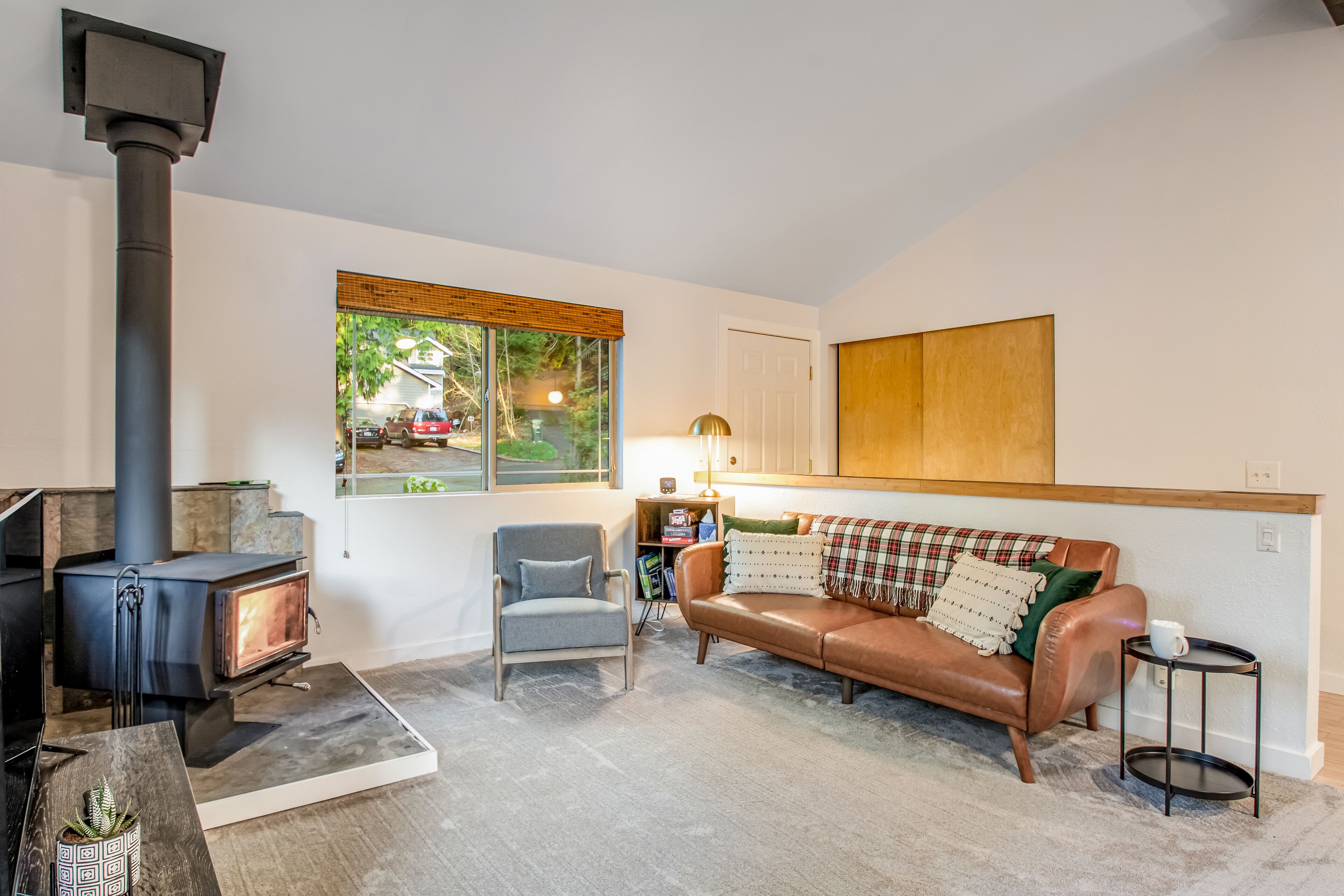 Dog-Friendly Rustic Home w/Deck, Gas Grill, Wood Stove, Fast WiFi, & Partial A/C
