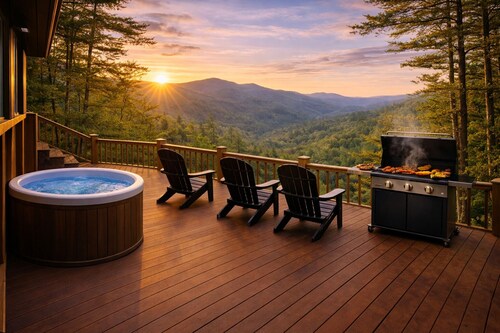 Secluded Cabin | Epic Mountain Views + Hot Tub