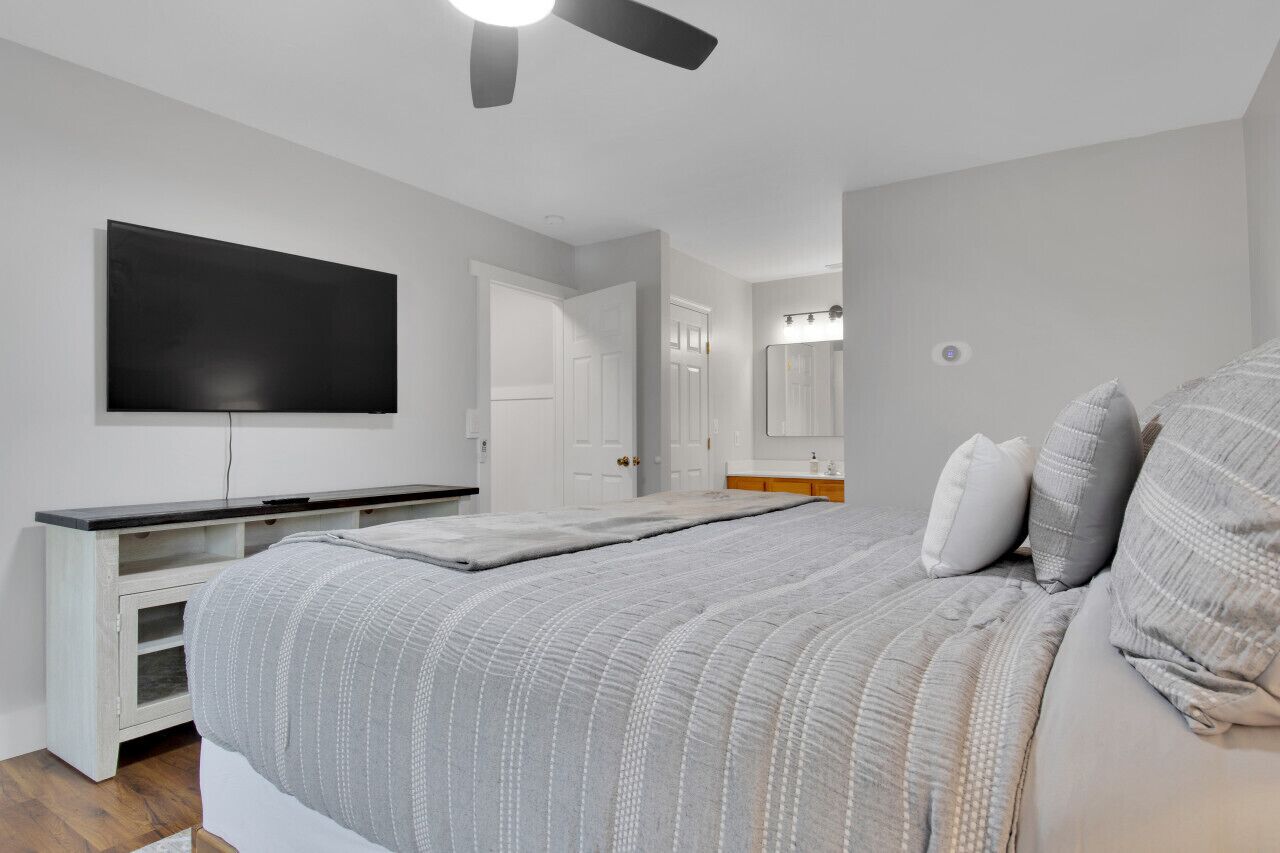 4 dormitorios, escritorio, tabla de planchar con plancha y wifi gratis