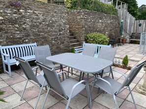 Outdoor dining - The Slipway Fowey Harbour, Parking 1 Min & Garden (Fowey)