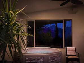 Indoor spa tub