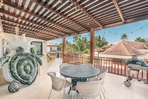Outdoor dining - Apartment with 2-Br nearby beach at Portillo Kf (Las Terrenas)