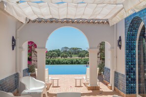 Terrace/patio - "Villa Orquidea" with pool, Wi-Fi, garden and terrace (Benalup casas viejas)