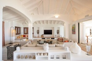 Stereo - French Caribbean Style villa with 4 of the 5 bedrooms face the ocean. (Grand Case)