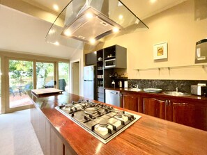 Fridge, microwave, oven, stovetop - Mary Villa - Heritage Villa, 6 Bedroom, 6 Bathroom, Central Heating, Spa Bath, BBQ (Katoomba)