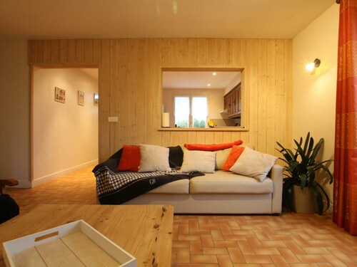 Charmante maison à Portbail avec jardin privé, animaux acceptés, parking