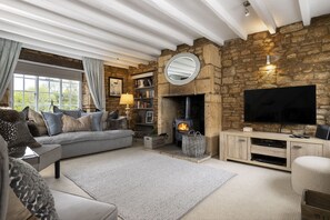 Fernseher, Kamin