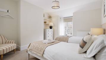3 bedrooms, iron/ironing board, travel cot, WiFi