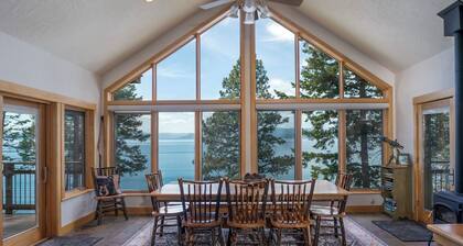Private waterfront access to Flathead Lake w/private boat dock & wood stove - Lakeshore Lodge