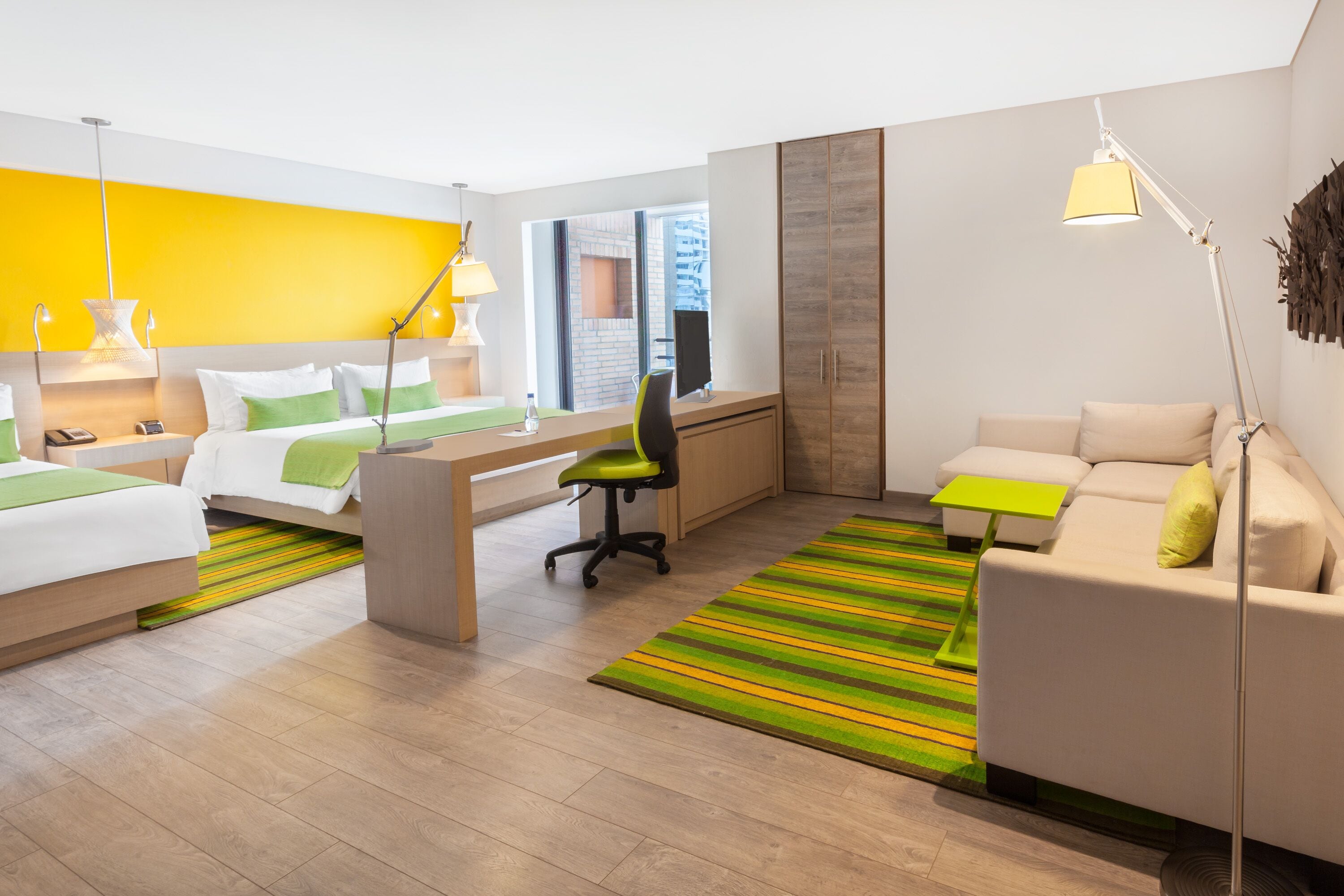 suite | minibar, in-room safe, desk, laptop workspace