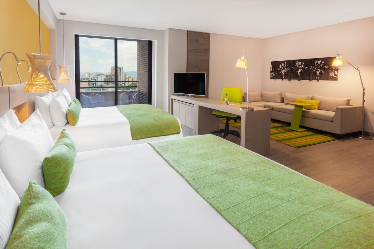 suite | minibar, in-room safe, desk, laptop workspace