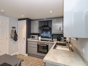 Cottage | Private kitchen | Fridge, electric kettle, toaster, cookware/dishes/utensils - Solway View (Wigton)