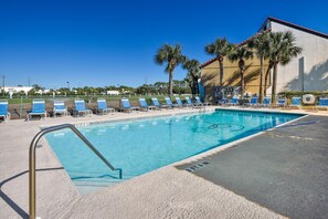 Una piscina riscaldata