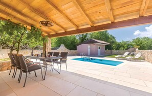 Una piscina riscaldata