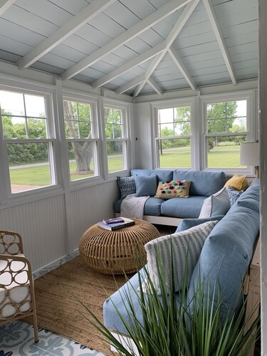 Escape to our Kelleys Island cottage: where comfort meets tranquility.