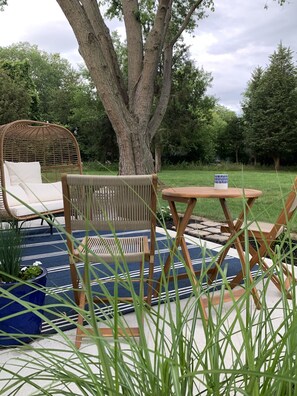 屋外ダイニングエリア