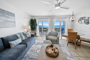 TV - "Eastern Shores 101" | Beachfront | Ground level with direct access to beach and pristine views (Santa Rosa Beach)