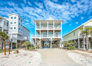 Exterior - Ocean Views and Fenced Backyard Oasis with Pool. Crasea (Oak Island)