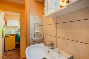 Shower, hair dryer