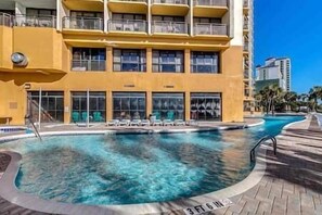 Indoor pool, outdoor pool